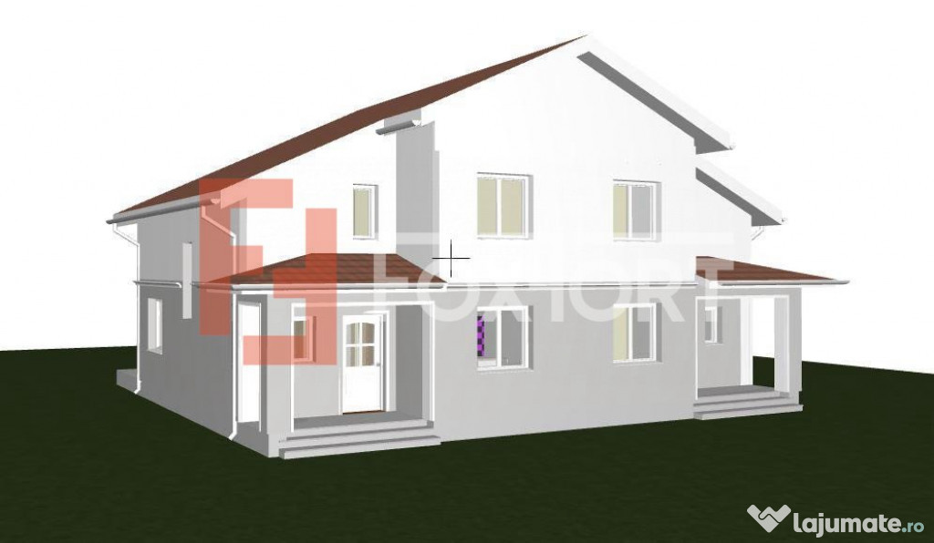 Duplex cu 4 camere si teren de 270 mp + 2 locuri de parcare