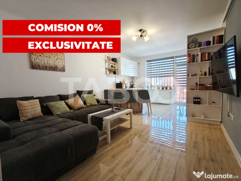 Apartament decomandat mobilat si utilat 2 camere -parcare -