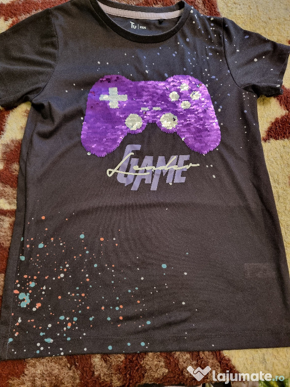 Tricou Game paiete reversibile 9 ani /134 cm