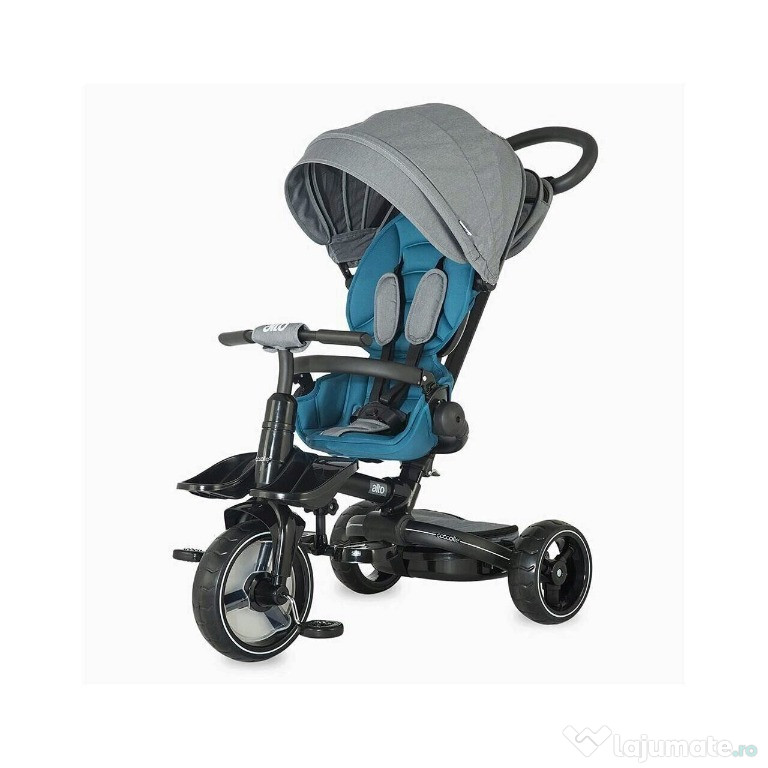 Tricicleta multifunctionala Coccolle Alto, Pliabila, Albastru