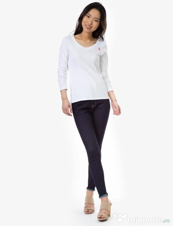 Bluza femei US Polo Assn, alba