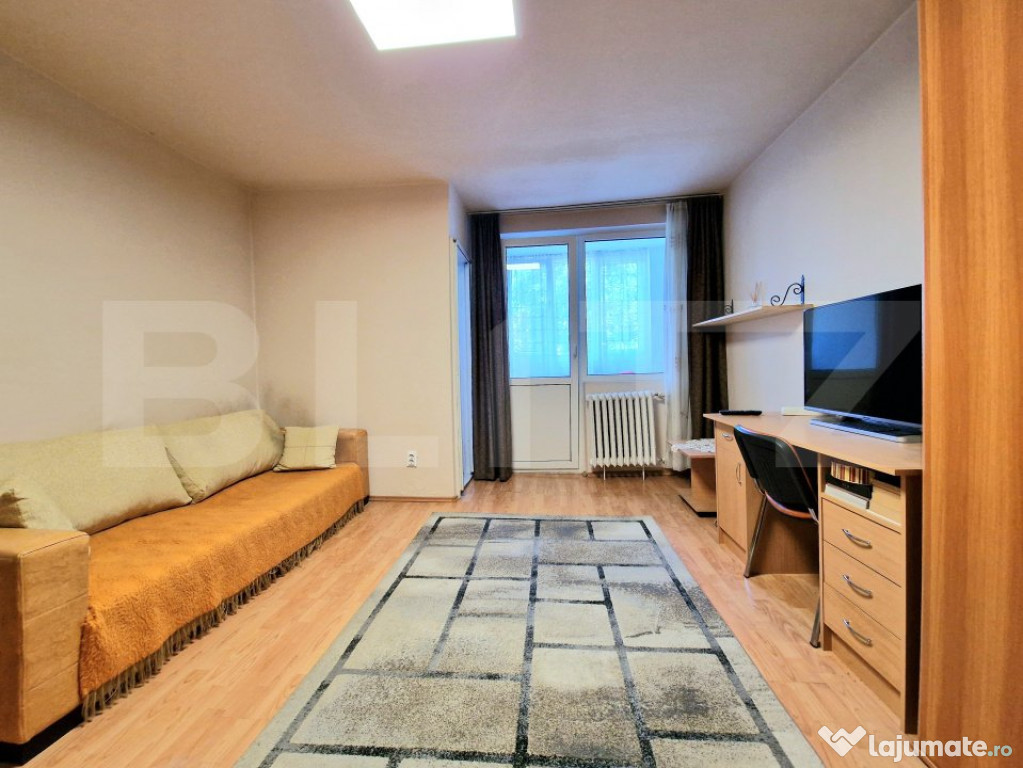 Apartament cu 1 camera decomandata, etajul 1, 32mp, balcon,