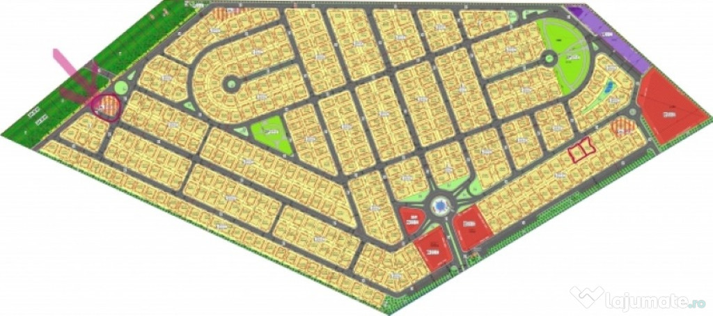 Teren de vanzare,complex Eden Forest,deschidere 30ml, 937mp,53.000euro