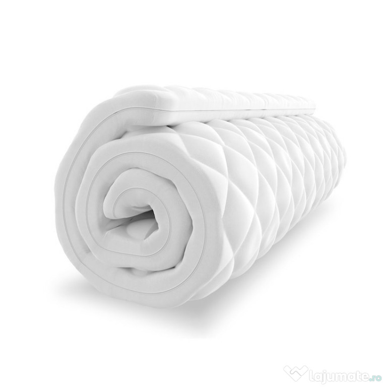 Topper, FDM, Nero Visco, 120x200x7 cm, spuma cu memorie si spuma profi