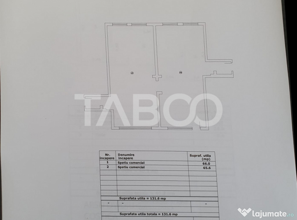 Spatiu comercial suprafata 132 mp se poate vinde si separat