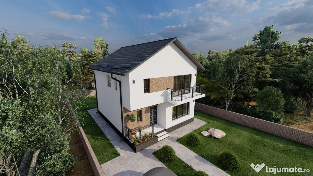 Vila individuala | P+1E | 4 camere | 3 bai | Teren 425 mp
