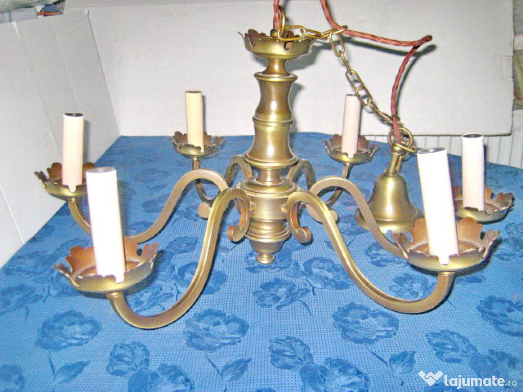 7867-Candelabru 6 brate vechi alama autita stare foarte buna.