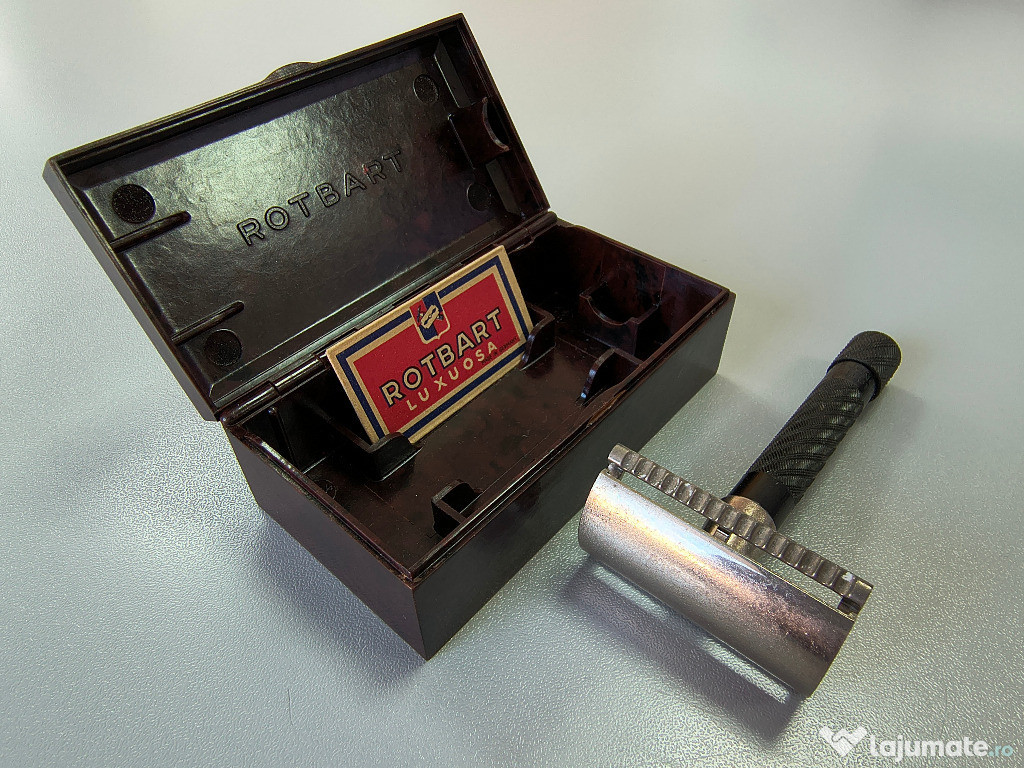 Set vintage pentru barbierit Rotbart Shaving Set "#15" (1930-1950)