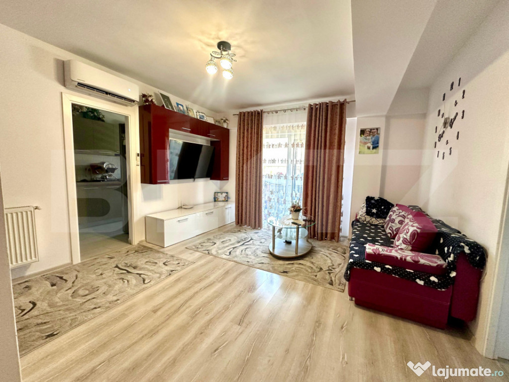 Apartament 2 camere, mobilat și utilat, 47 mp, bloc nou