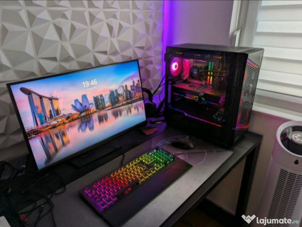 Configurare PC de gaming completă MSI/Roccat - Aproape neutilizat