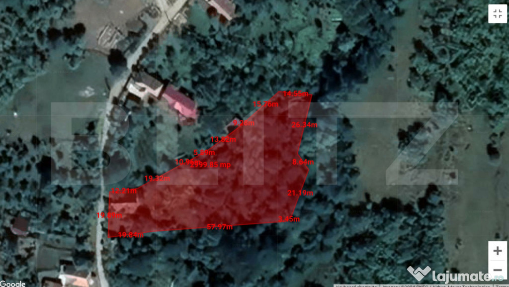 Oportunitate !Teren intravilan 3000 mp cu casa demolabila ,