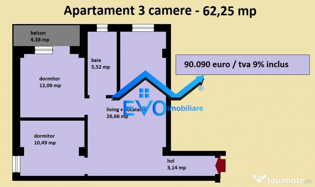Apartament 3 camere Pepiniera Tudor Neculai Cug