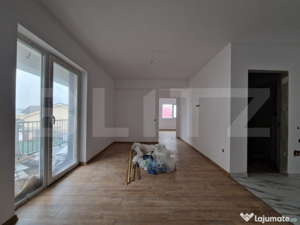 Apartament 3 camere, 58 mp + balcon, zona Penny