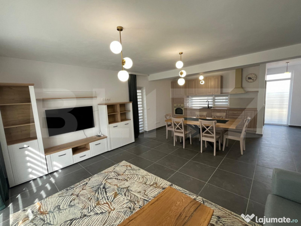 Casa de inchiriat, cu 3 camere, 100 mp, ultra moderna, zona