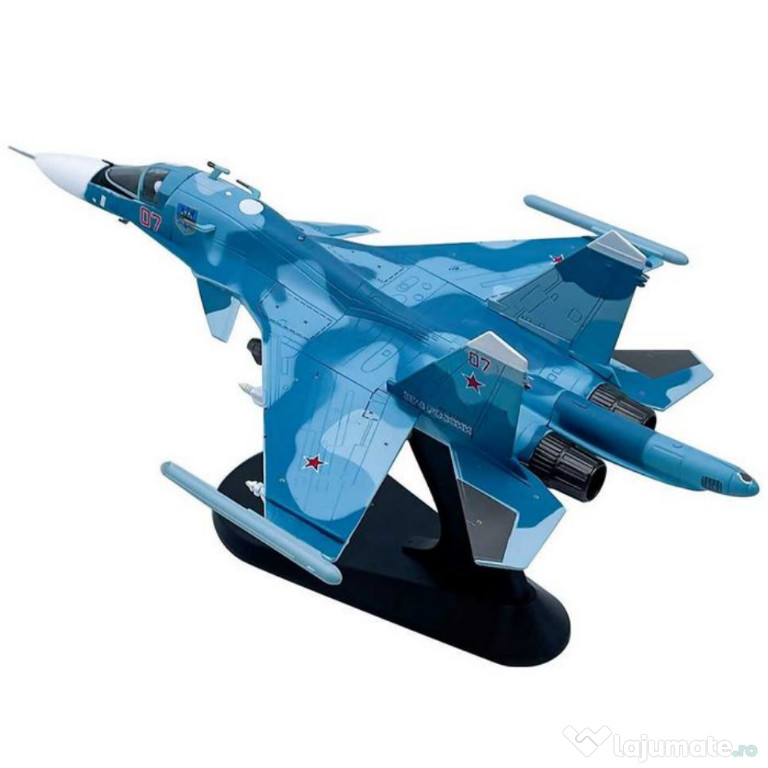 Macheta avion metalica Su-34 Super Flanker 1:100 26cm