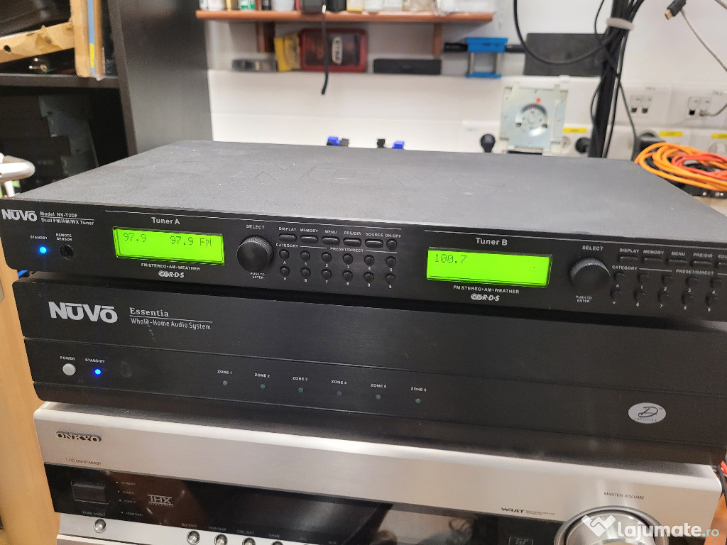 Tuner dublu pro/preamp NUVO NV-T2DF / amplif NUVO Essentia NV-E6DM