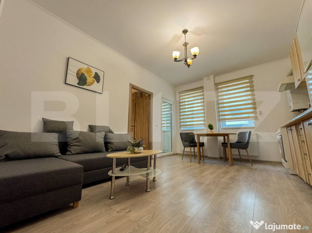 Apartament cu 2 camere, mobilat si utilat, parcare, zona str