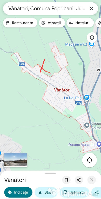 Teren intravilan Vanatori - 1300mp - giratoriu stanga spre Bogonos