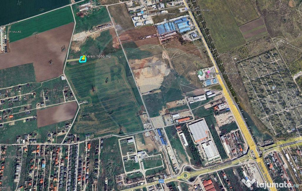 Teren 1.686 mp de vânzare | Domnești | Aproape de pasaj...