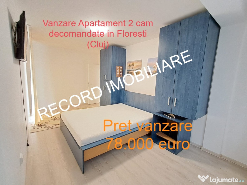 Apartament 2 camere decomandat,et.2 Floresti