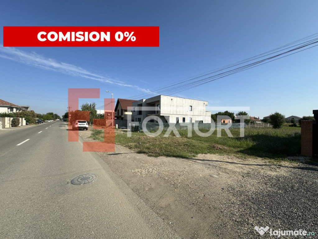 COMISION 0% Teren de vanzare de 677 mp, 18 ml front, zona Ca