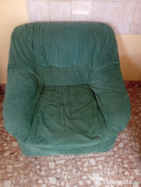 Fotoliu catifea stare foarte buna