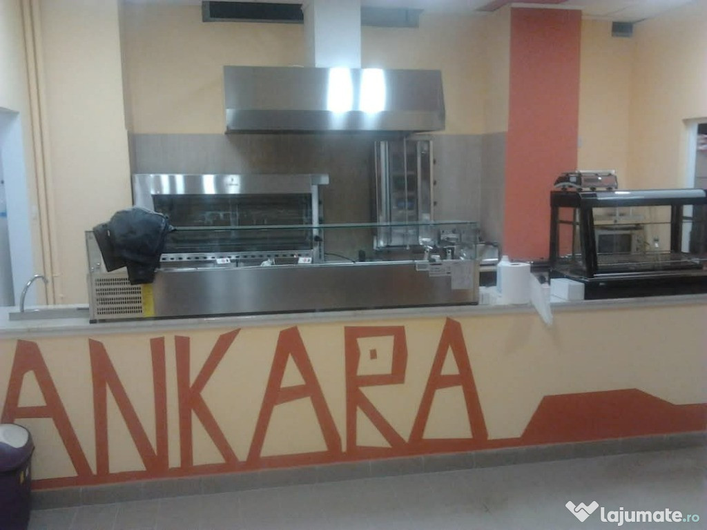 Vand hota profesionala inox, vitrina calda, cuptor pizza electric