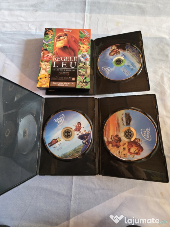 3 DVD- uri Regele leu,animatie