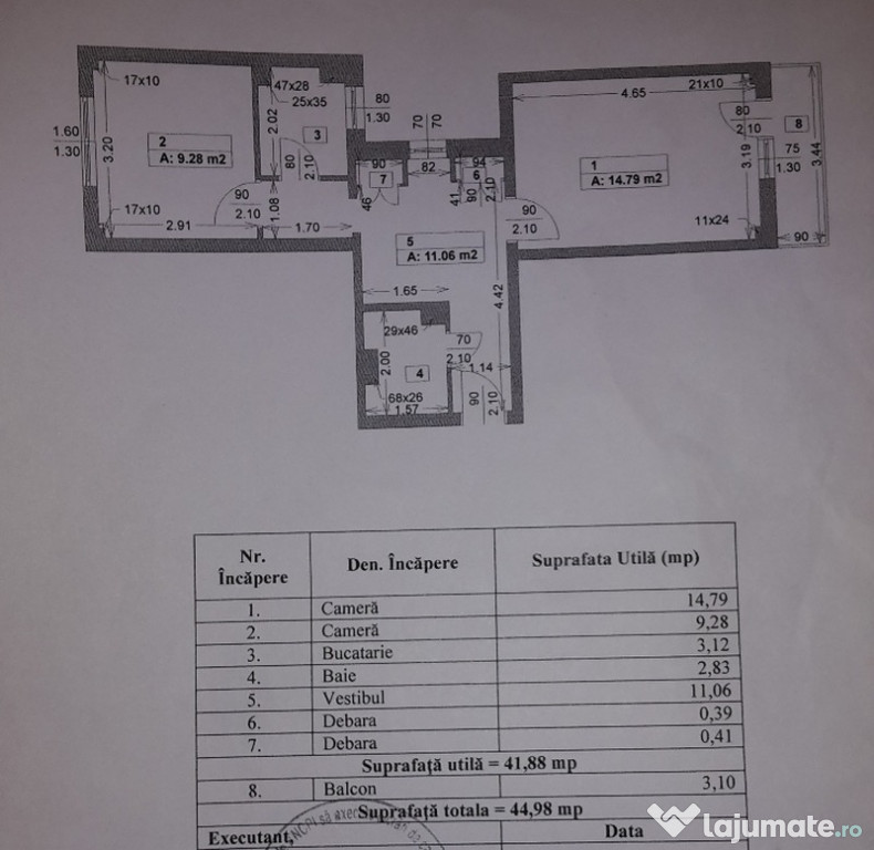 Vanzare apartament 2 camere, decomandat, proprietar