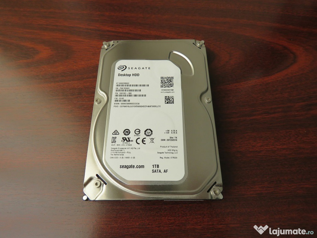 HDD Seagate BarraCuda,1TB,7200rpm,64MBcache,SATA3