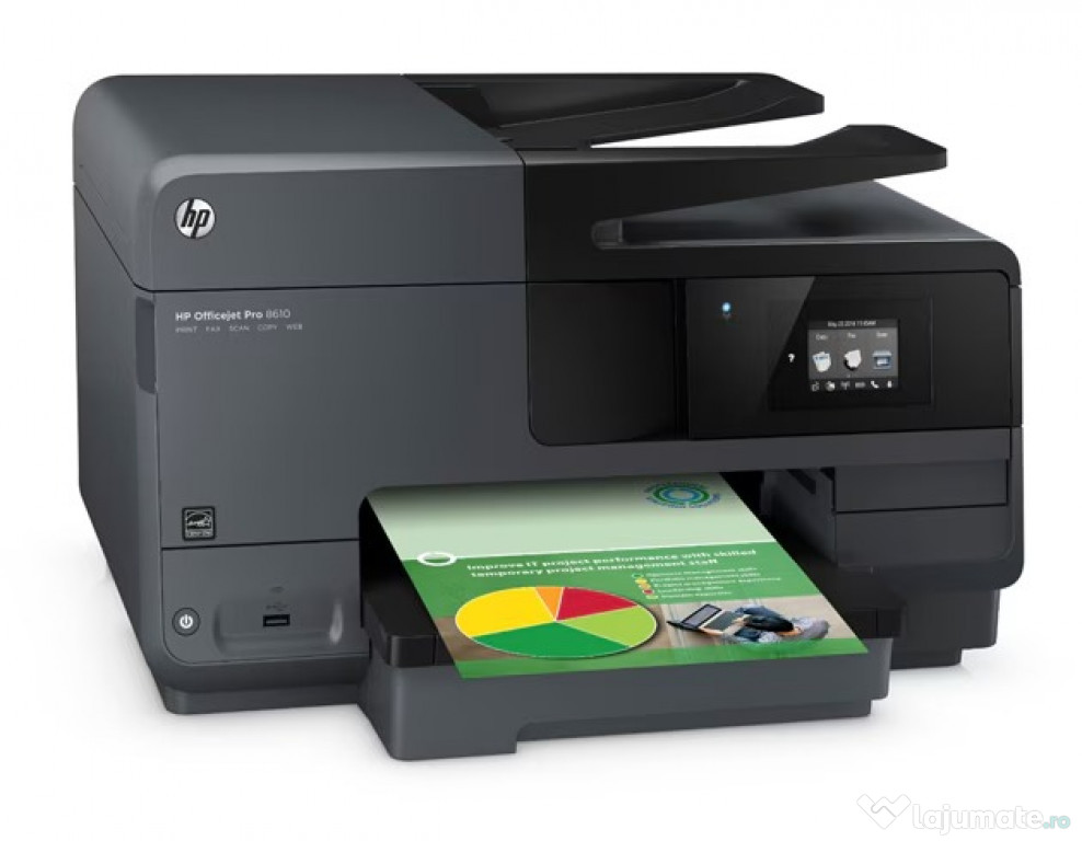 Multifunc HP OfficeJet Pro 8610 E-AIO, Duplex, LAN, ADF, Wireless, A4