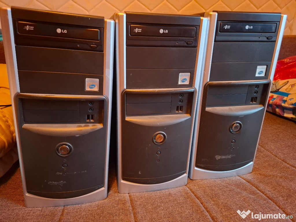 Vand 3 unitati PC 16gb RAM, AMD RADEON 5450, I5 750 2.6GHz, 120gb HDD