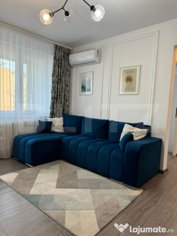 Apartament super finisat si mobilat, 2 camere, 40mp, zona
