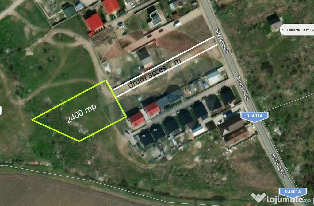 Teren intravilan, 2400 mp, Bragadiru