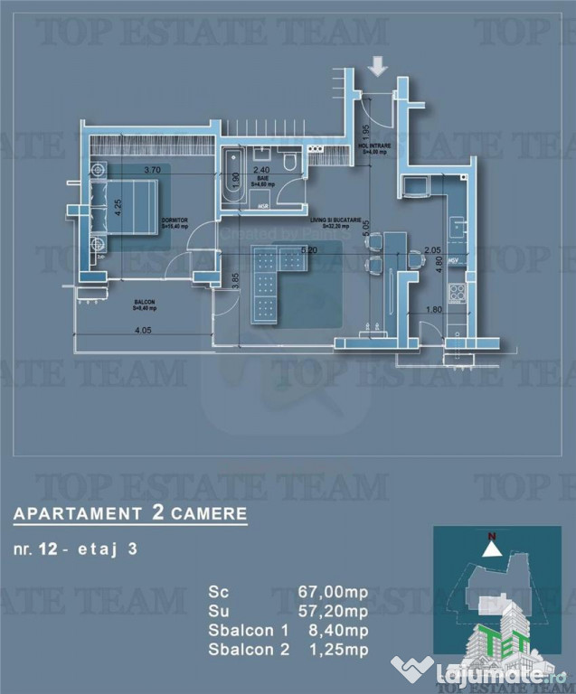 Apartament 2 camere in bloc nou, zona Mosilor