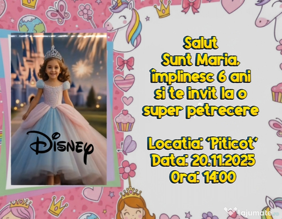 Invitații aniversare animate
