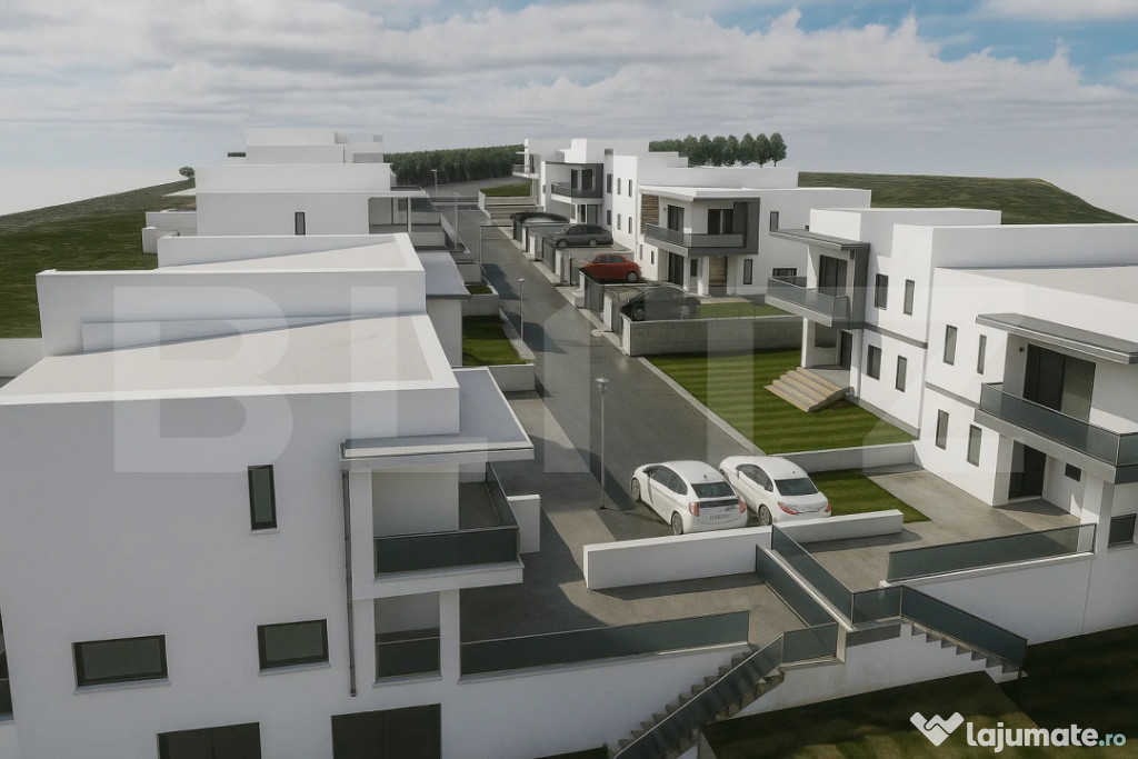 Casa moderna cu 186 mp utili si teren de 380 mp, in mijlocul