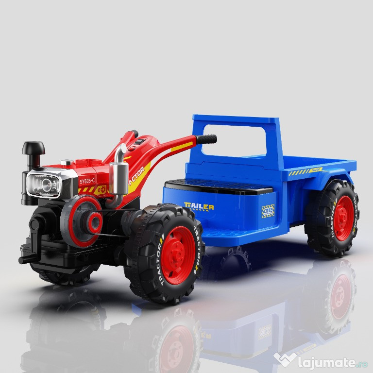 Motocultor electric pt. copii, Kinderauto BJLW1288 2x 35W 12V, RC