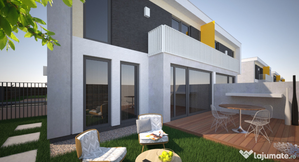 Vilă tip duplex, 4 camere, 102 mp + curte individuală, Bar