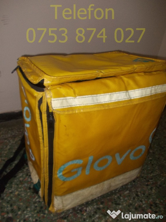 Geanta Rucsac Glovo genti extensible mari izoterme,pt alimente bauturi