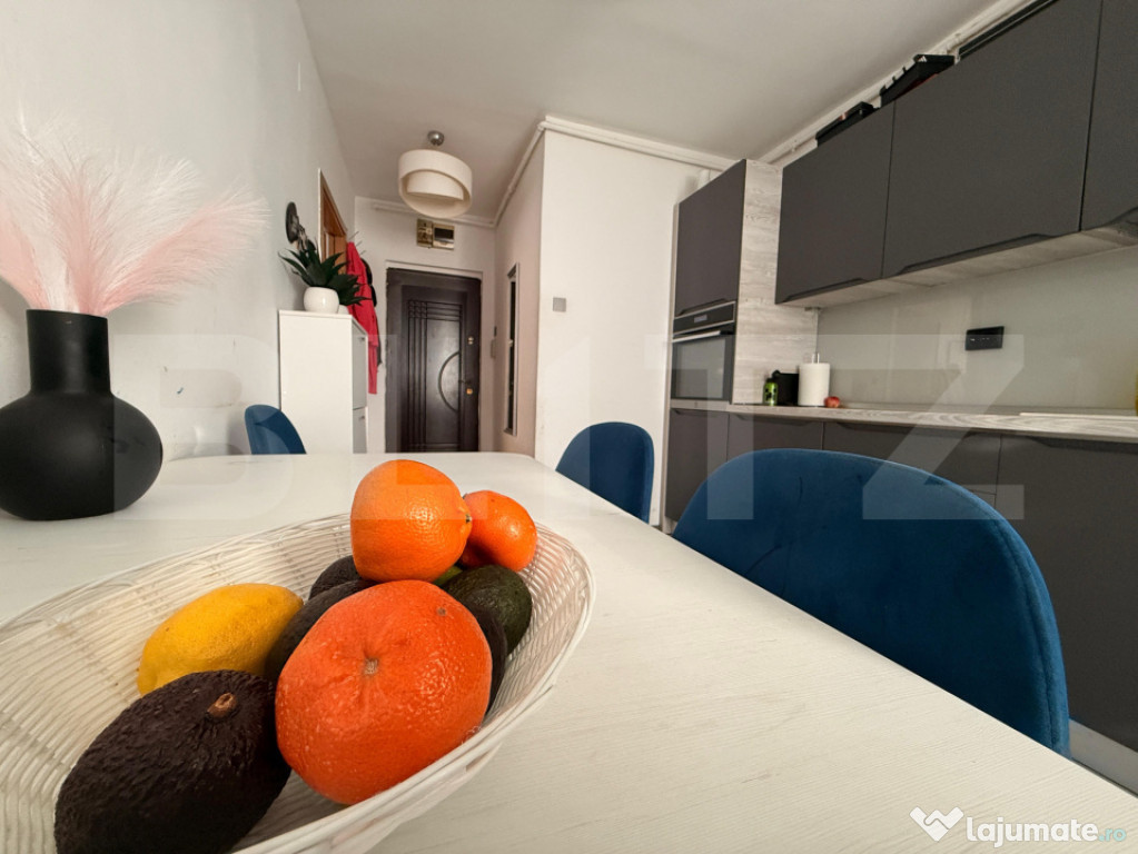 Apartament 2 camere, 50 mp, mobilat si utilat modern