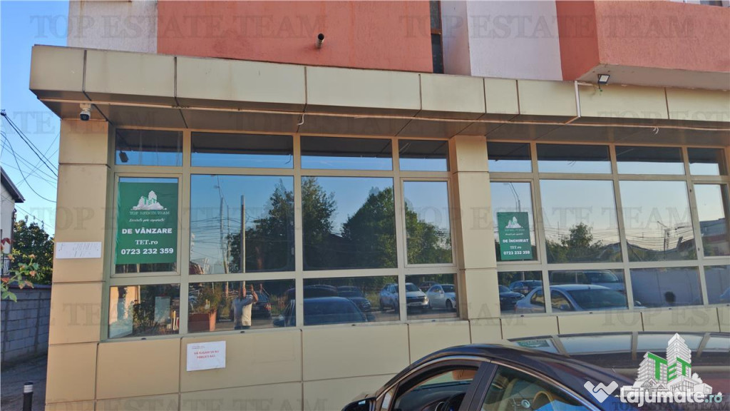 Spatiu comercial, stradal, parter de bloc si demisol, 800mp