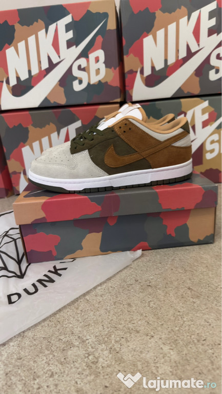 Nike Dunk Maro-Verde-crem
