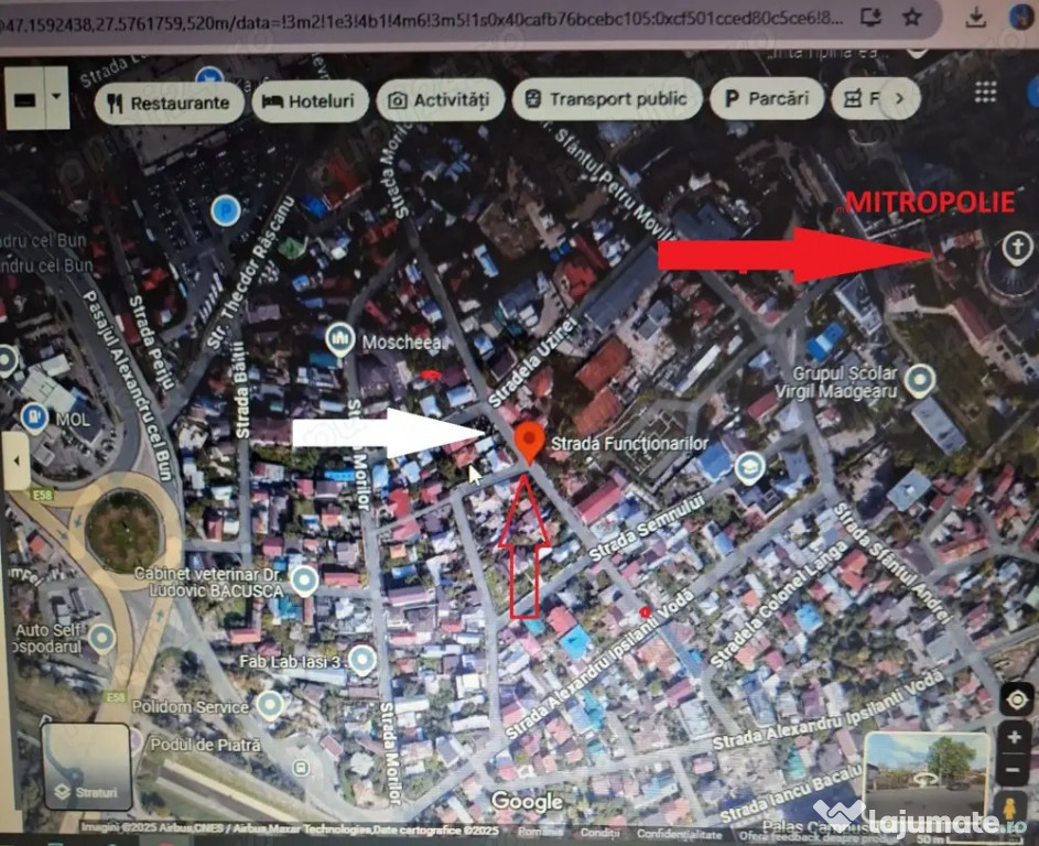 DE Vanzare - CASĂ PE pămant - , ZONĂ ULTRACENTRALĂ (in spatele Mitropo