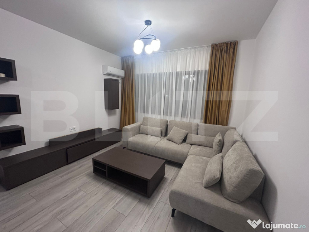 Apartament cu 2 camere, prima inchiriere, bloc nou, Brazda l