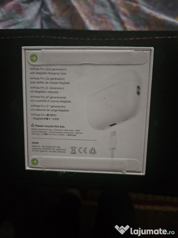 Casti Apple Airpods Pro (2nd Generation) Carcasa MagSafe 2024