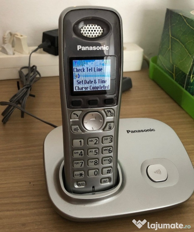 Telefon DECT Panasonic KX-TG8011FXT, LCD color, Gri
