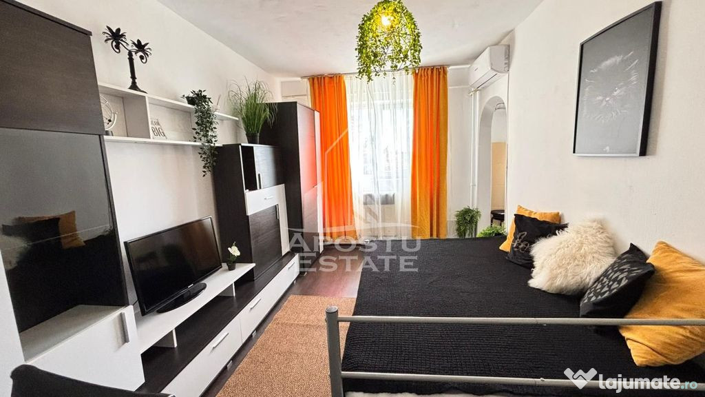 Garsoniera in zona Telegrafului , 22 mp, aer conditionat
