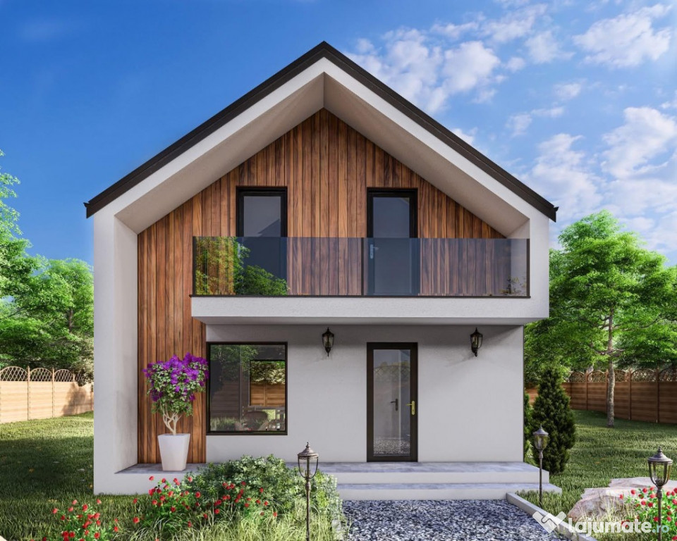 Vila Individuala | P+M | 4 camere + 2 bai | Teren 300mp