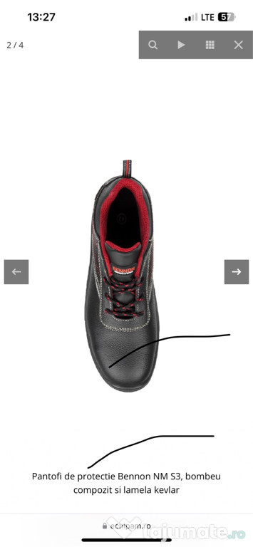 Pantofi protectie pentru lucru